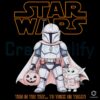 Star Wars Mandalorian And Grogu Trick Or Treat Halloween PNG