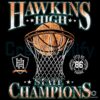 Stranger Things Hawkins High Basketball State Champions PNG