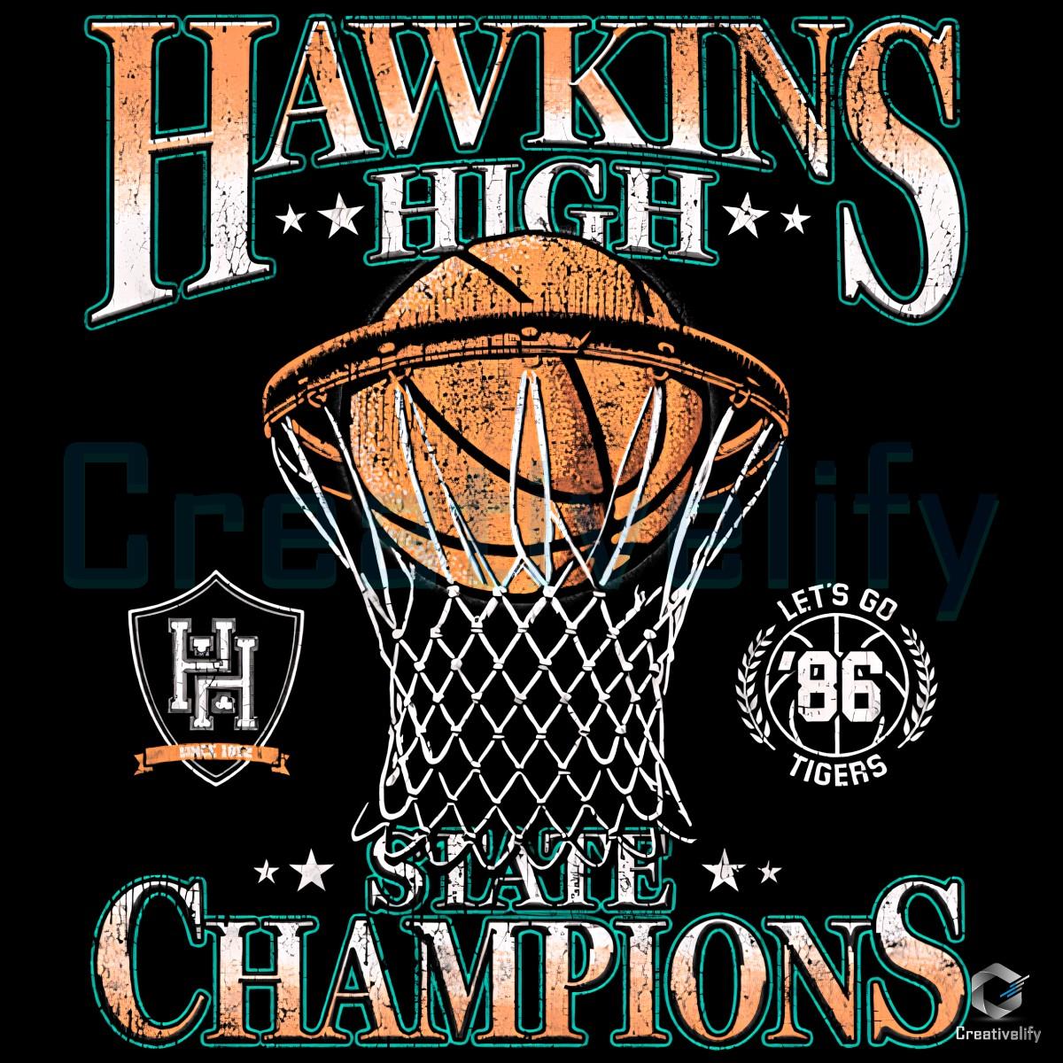 Stranger Things Hawkins High Basketball State Champions PNG Stranger Things Hawkins High Basketball State Champions PNG