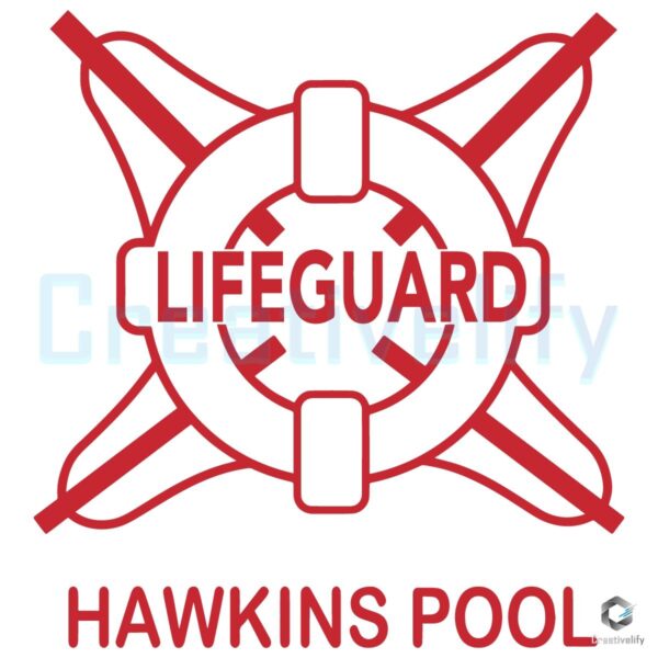 Stranger Things Hawkins Pool SVG