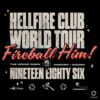 Stranger Things Hellfire Club World Tour 1986 Fireball Him PNG