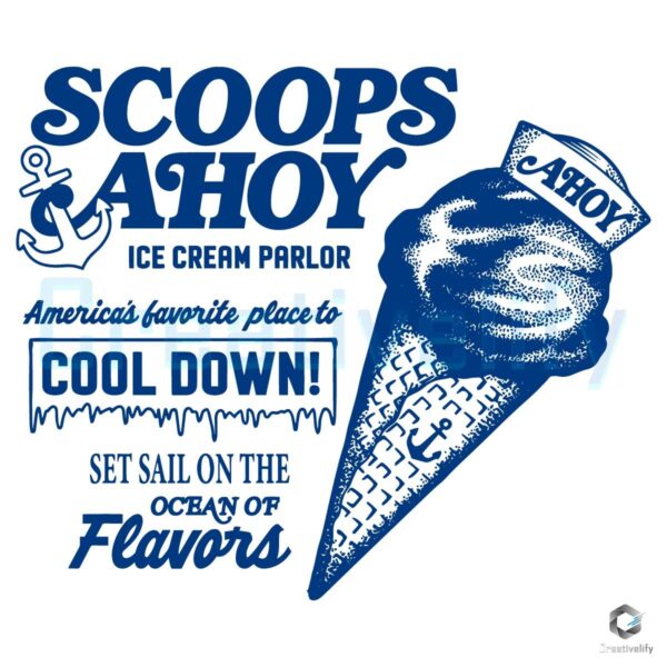 Stranger Things Scoops Scoops Ahoy SVG