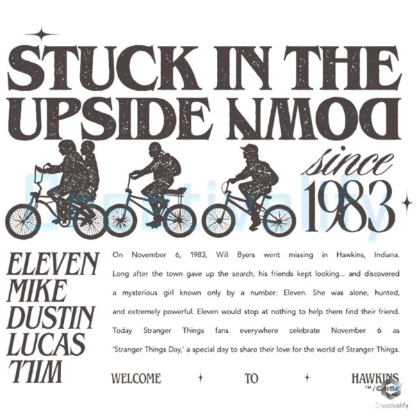 Stranger Things Stuck In The Upside Down PNG