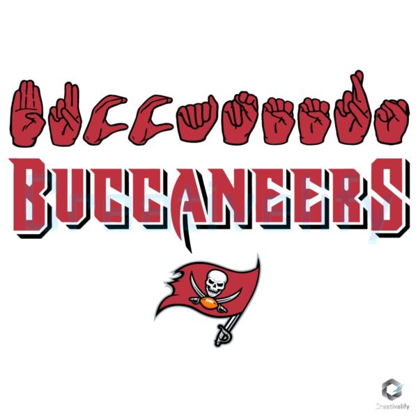 Tampa Bay Buccaneers Homage Youth Love Sign SVG
