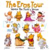 Taylor Swift The Eras Tour Winnie The Pooh Cute Cartoon Parody PNG