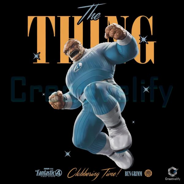 The Thing Ben Grimm Fantastic Four Clobberin Time PNG