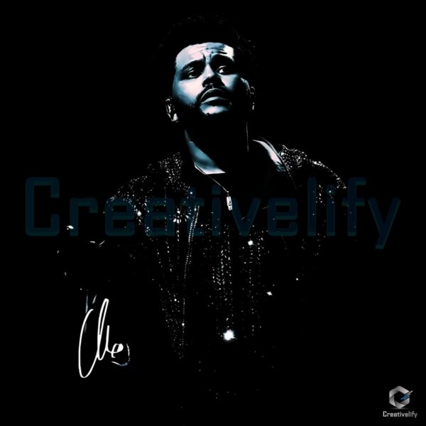 The Weeknd Vintage Concert Tour Black PNG
