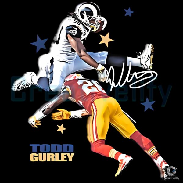 Todd Gurley Los Angeles Rams Nfl Vintage Bootleg Football PNG