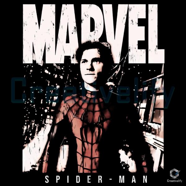Tom Holland Spider Man Peter Parker Marvel Avengers Disney Tee PNG