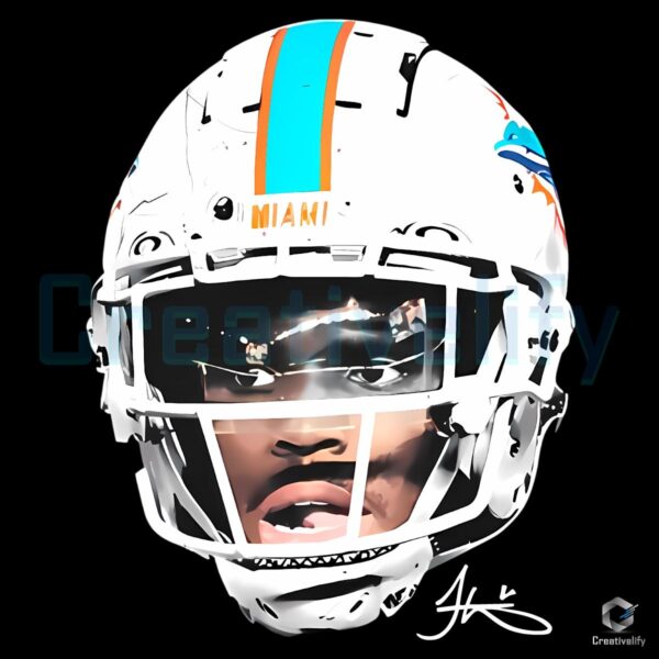 Tyreek Hill Miami Dolphins Football Nfl Player Portrait PNG