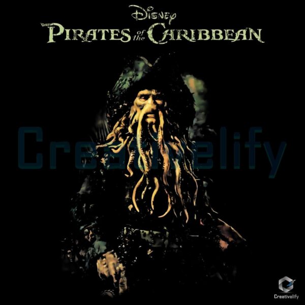 Vintage Disney Pirates Of The Caribbean Davy Jones PNG