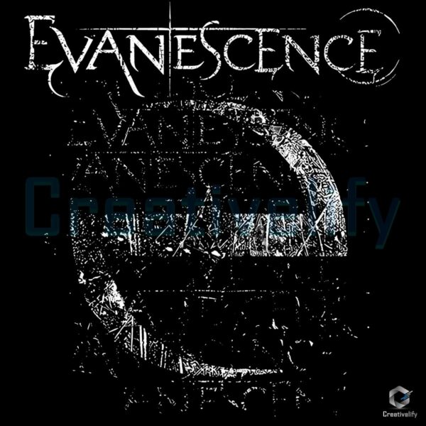 Vintage Evanescence Distressed Stamp Faded Moon Gothic PNG