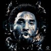 Vintage Kobe Bryant Lightning Face Graphic PNG