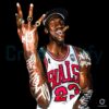 Vintage Michael Jordan Graffiti Style Champion PNG