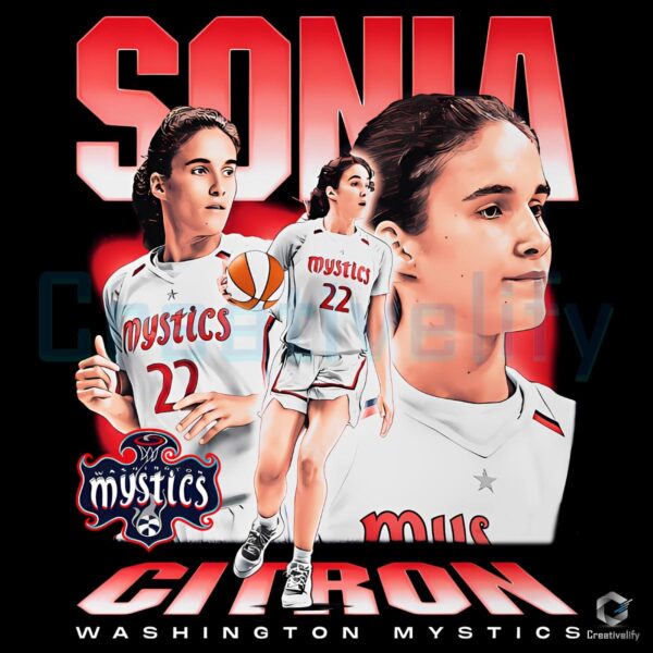 Vintage Sonia Citron Washington Mystics Basketball Player PNG