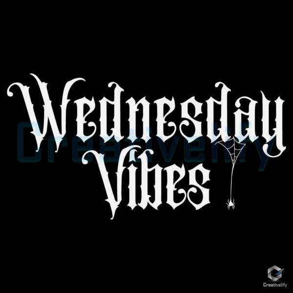 Wednesday Addams Vibes Retro Halloween SVG