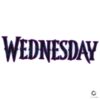 Wednesday Gothic Lettering Dark Aesthetic Vintage Witchy Spooky Season SVG
