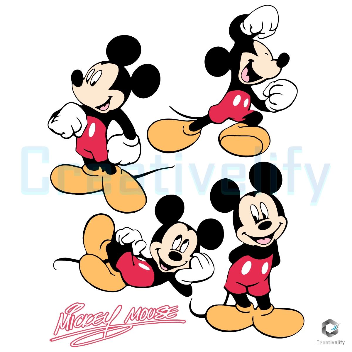 Mickey Mouse Disney Mickey Pose SVG Mickey Mouse Disney Mickey Pose SVG