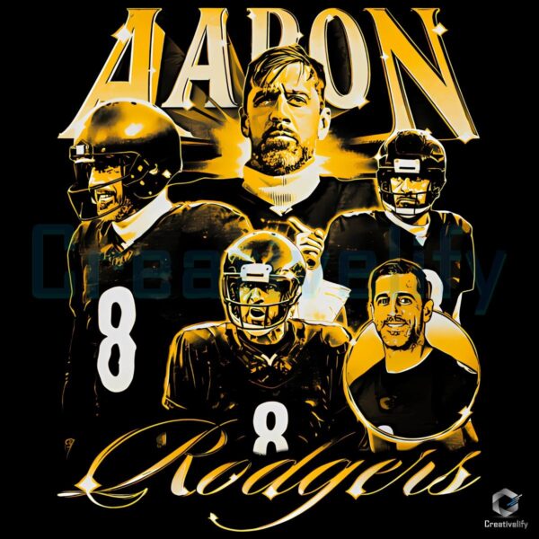 Aaron Rodgers Pittsburgh Vintage Football PNG