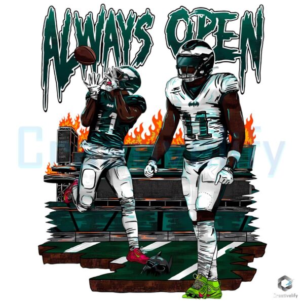 Always Open Jalen Hurts Aj Brown Philadelphia Eagles PNG