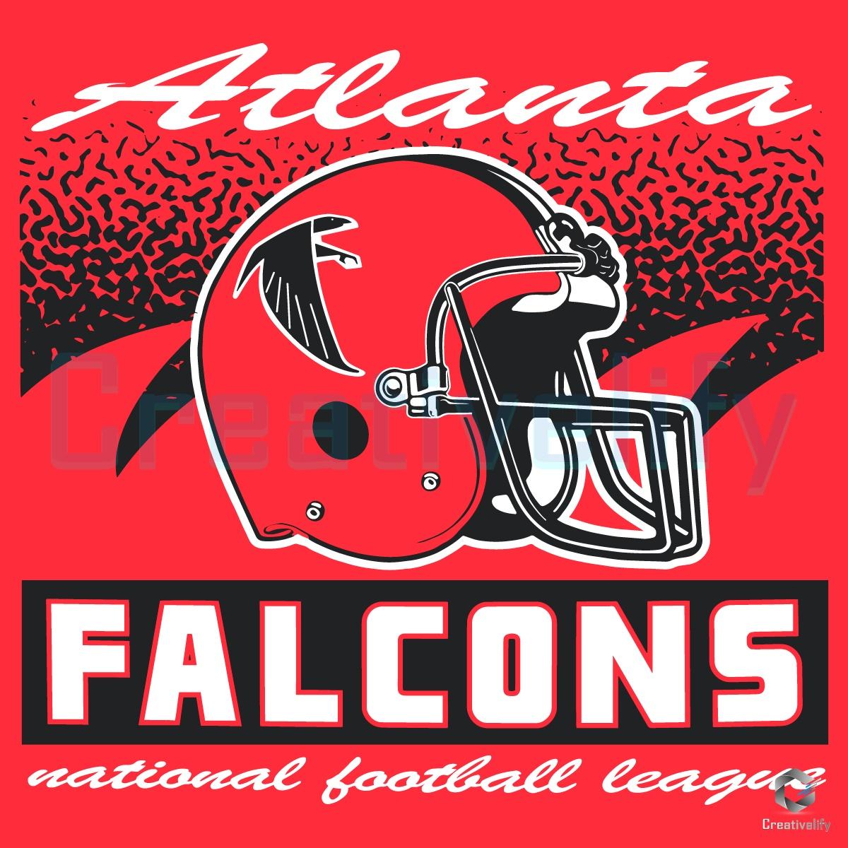 Atlanta Falcons Historic Waver Football Helmet SVG Atlanta Falcons Historic Waver Football Helmet SVG
