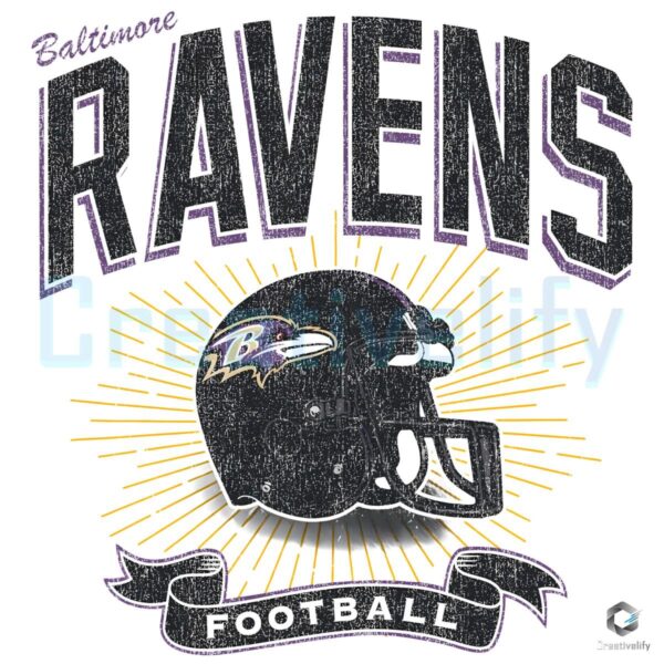 Baltimore Ravens Historic Prime Football Helmet PNG