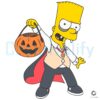 Bart Simpson Dracula Costume Trick Or Treat Pumpkin Halloween SVG