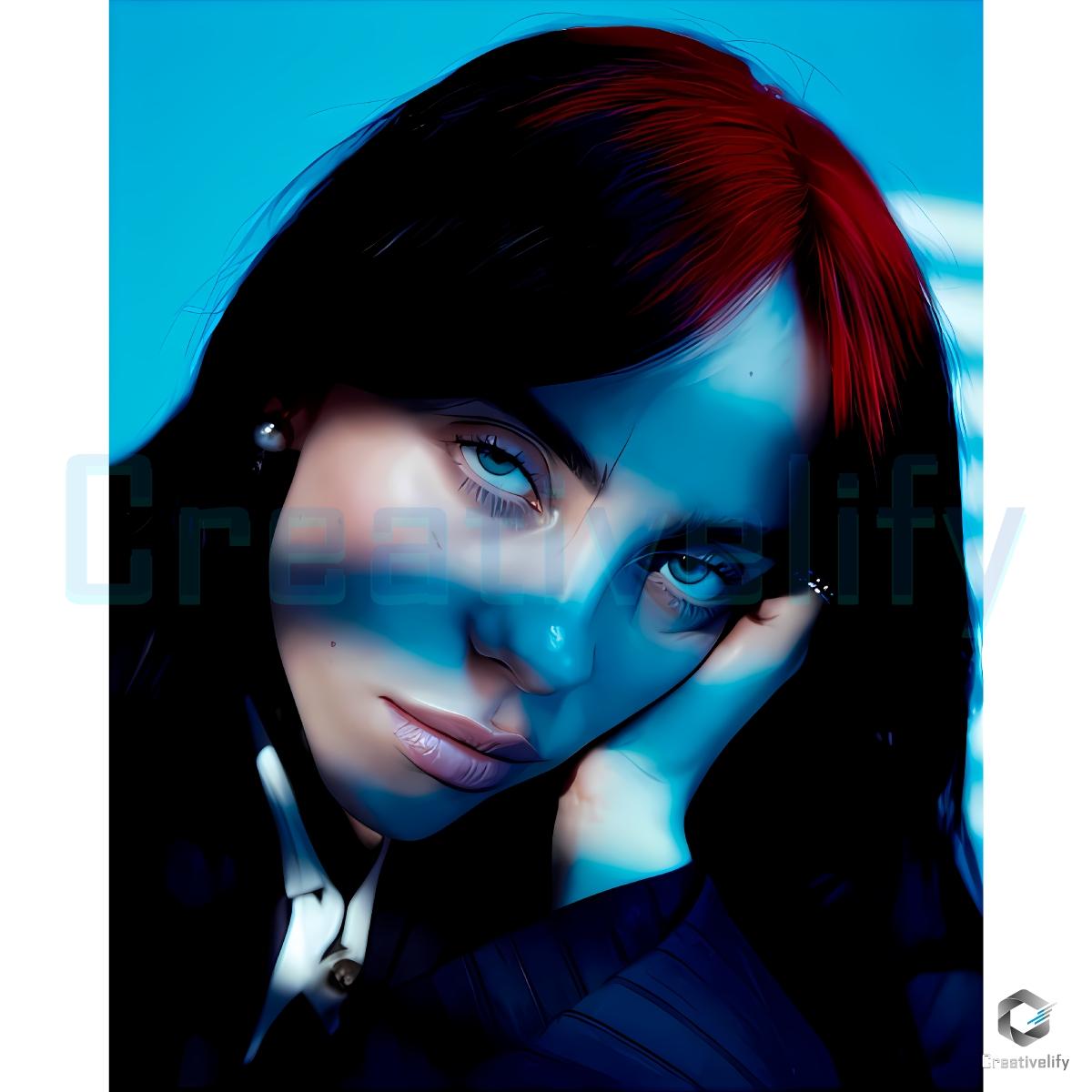 Billie Eilish Dark Aesthetic Portrait Music Artist PNG Billie Eilish Dark Aesthetic Portrait Music Artist PNG