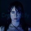 Billie Eilish Wet Hair Dark Blue Aesthetic Portrait PNG