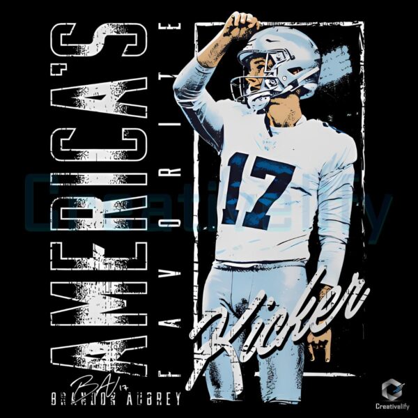 Brandon Aubrey Dallas Americas Favorite Kicker Football PNG