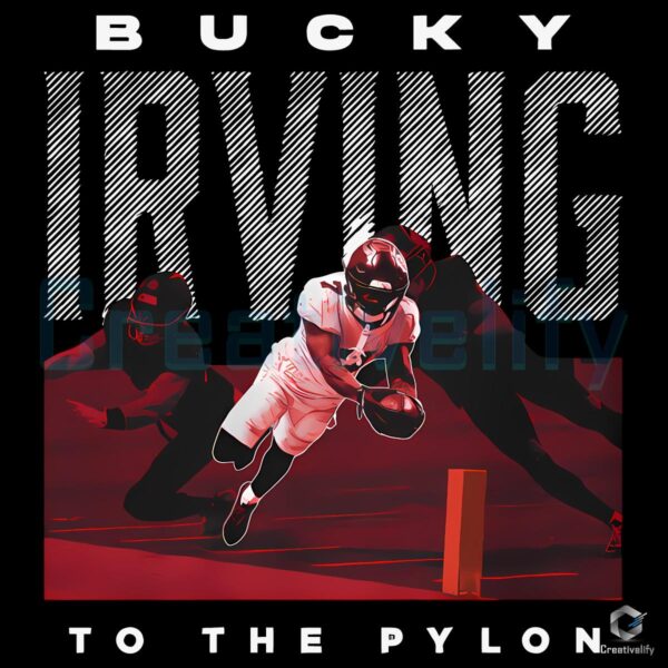 Bucky Irving Tampa Bay To The Pylon Football PNG