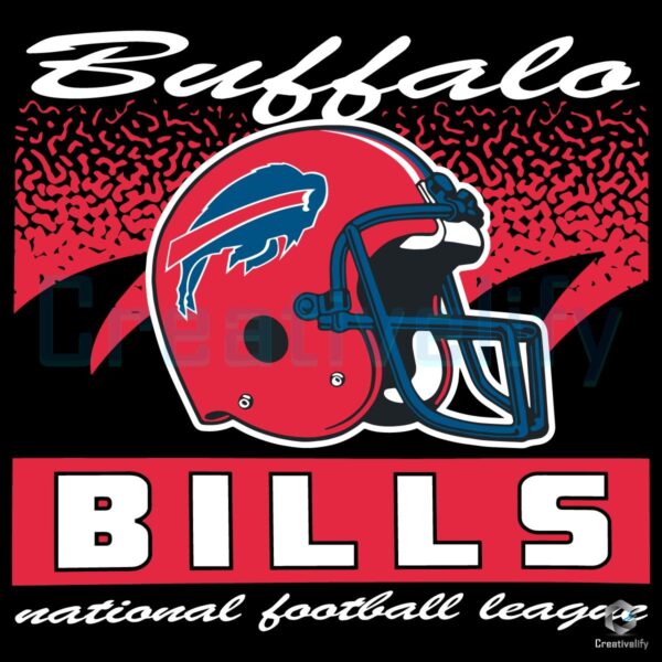 Buffalo Bills Historic Waver Football Helmet SVG