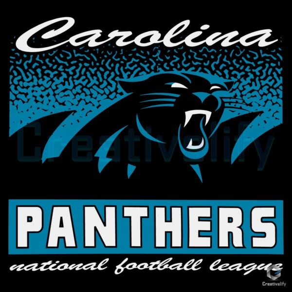 Carolina Panthers Historic Waver Football Logo SVG