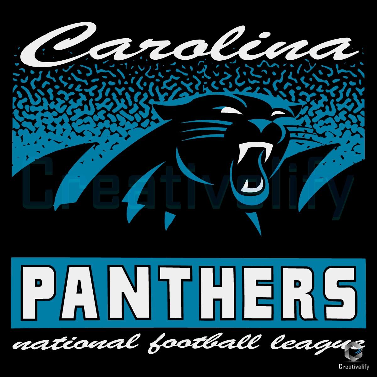Carolina Panthers Historic Waver Football Logo SVG Carolina Panthers Historic Waver Football Logo SVG