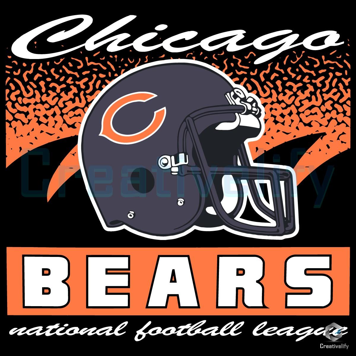 Chicago Bears Historic Waver Football Helmet SVG Chicago Bears Historic Waver Football Helmet SVG