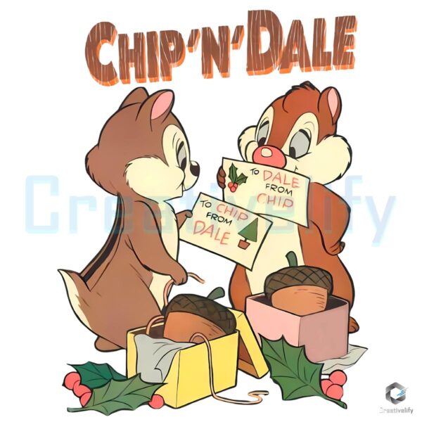 Chip And Dale Christmas Double Trouble PNG