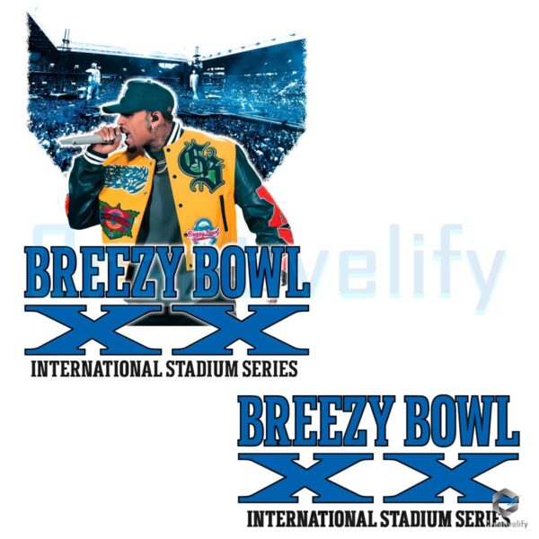 Chris Brown Breezy Bowl Xx Blue Live Stadium PNG