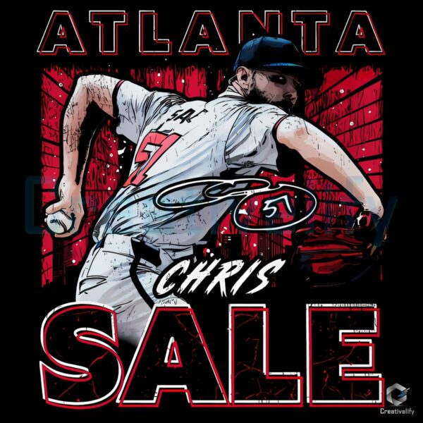 Chris Sale Atlanta Gritty PNG