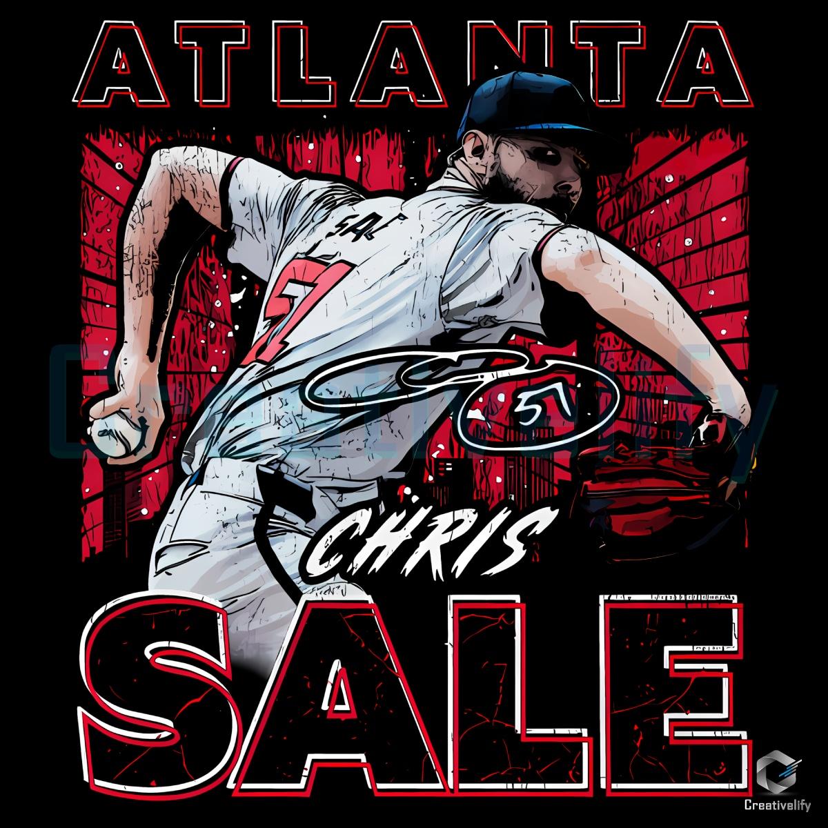 Chris Sale Atlanta Gritty PNG Chris Sale Atlanta Gritty PNG