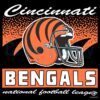 Cincinnati Bengals Historic Waver Football Helmet SVG