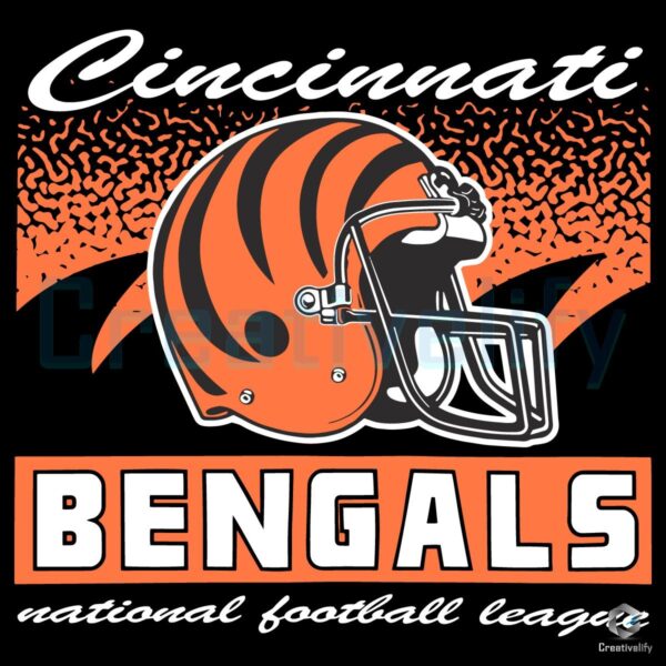 Cincinnati Bengals Historic Waver Football Helmet SVG