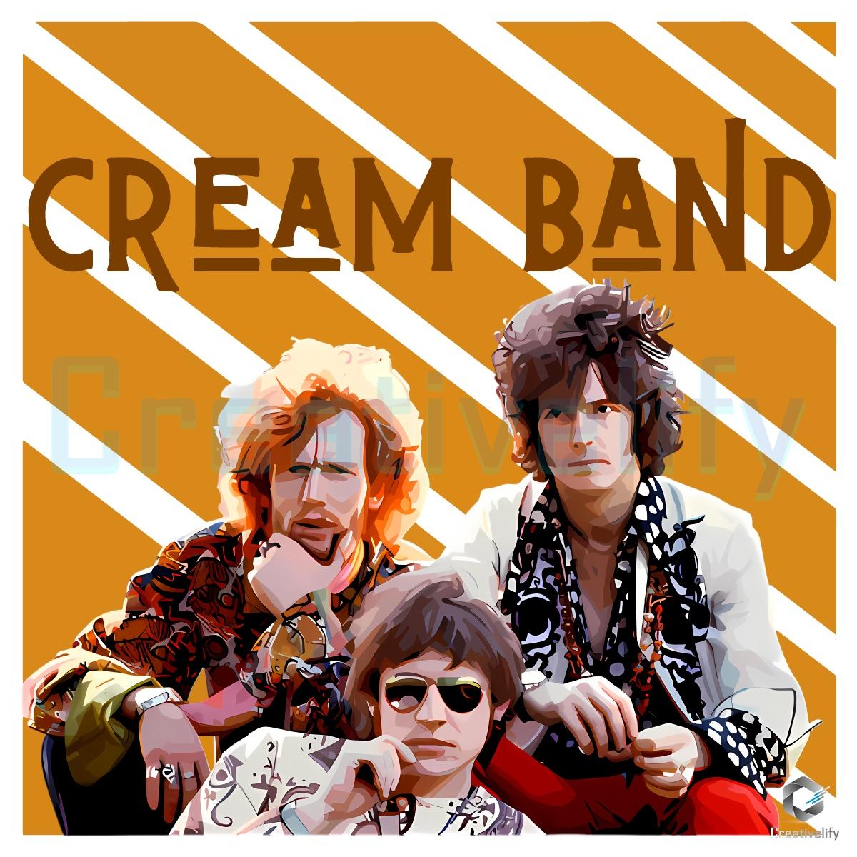 Cream Band Eric Clapton Ginger Baker Jack Bruce Vintage Rock PNG Cream Band Eric Clapton Ginger Baker Jack Bruce Vintage Rock PNG