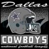 Dallas Cowboys Historic Waver Football Logo SVG
