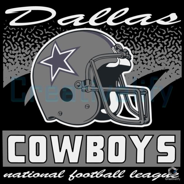 Dallas Cowboys Historic Waver Football Logo SVG