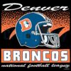 Denver Broncos Historic Waver Football Helmet SVG
