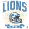 Detroit Lions Historic Prime Football Helmet PNG