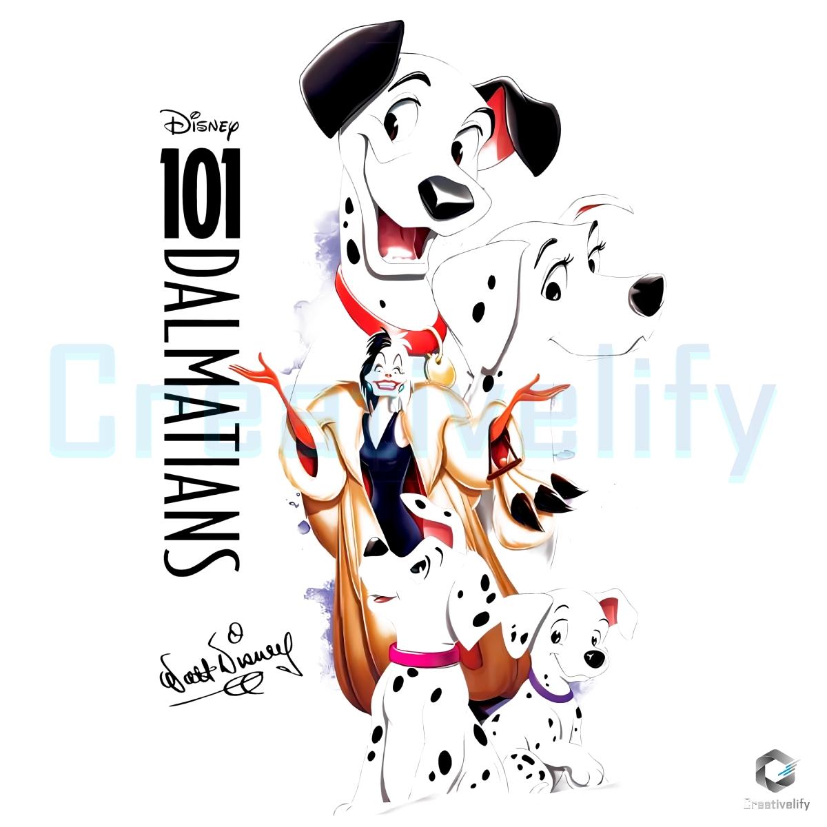 Disney 101 Dalmatians Cruella De Vil Vintage Cartoon Puppy PNG Disney 101 Dalmatians Cruella De Vil Vintage Cartoon Puppy PNG