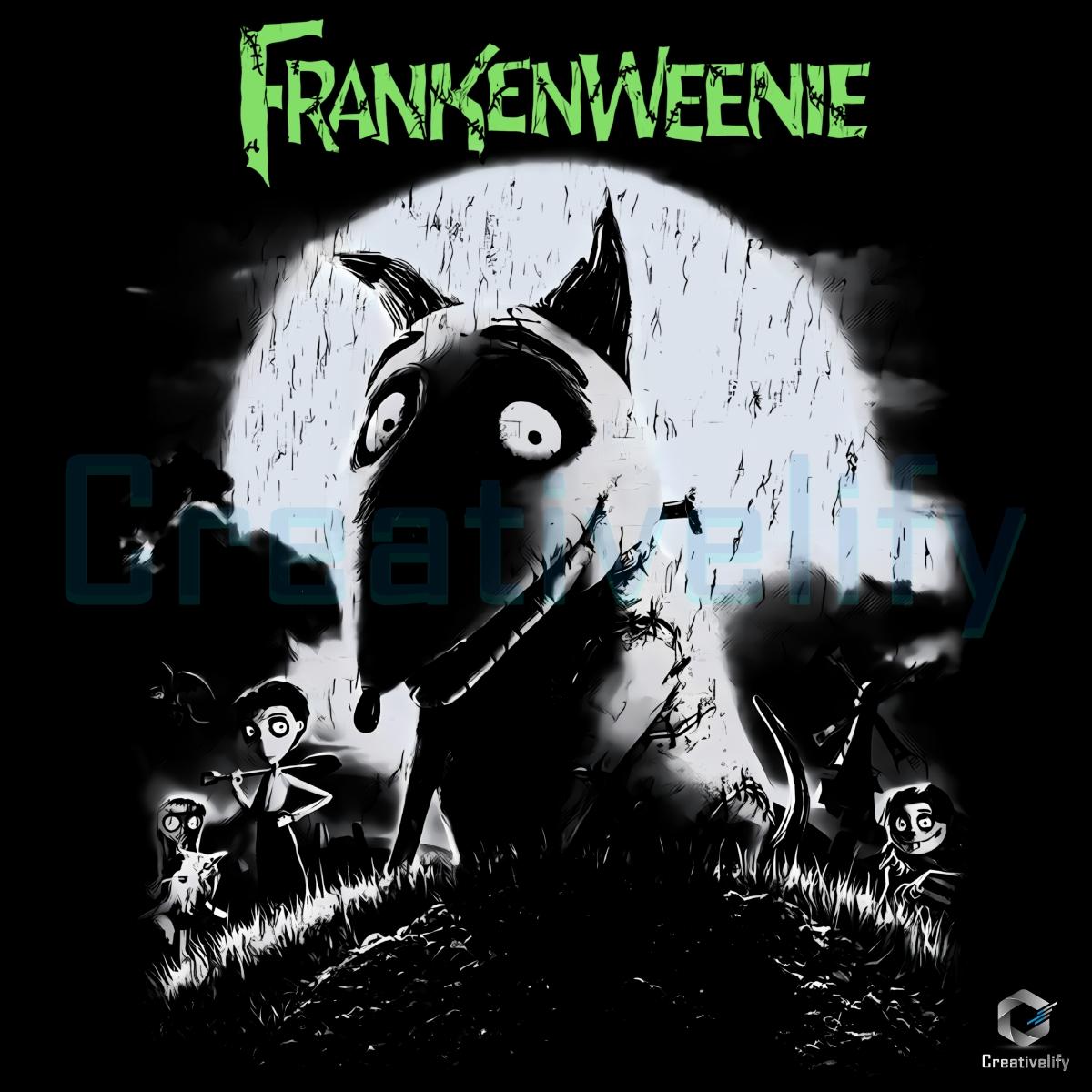 Disney Frankenweenie Vintage Halloween Dog Monster Movie PNG Disney Frankenweenie Vintage Halloween Dog Monster Movie PNG