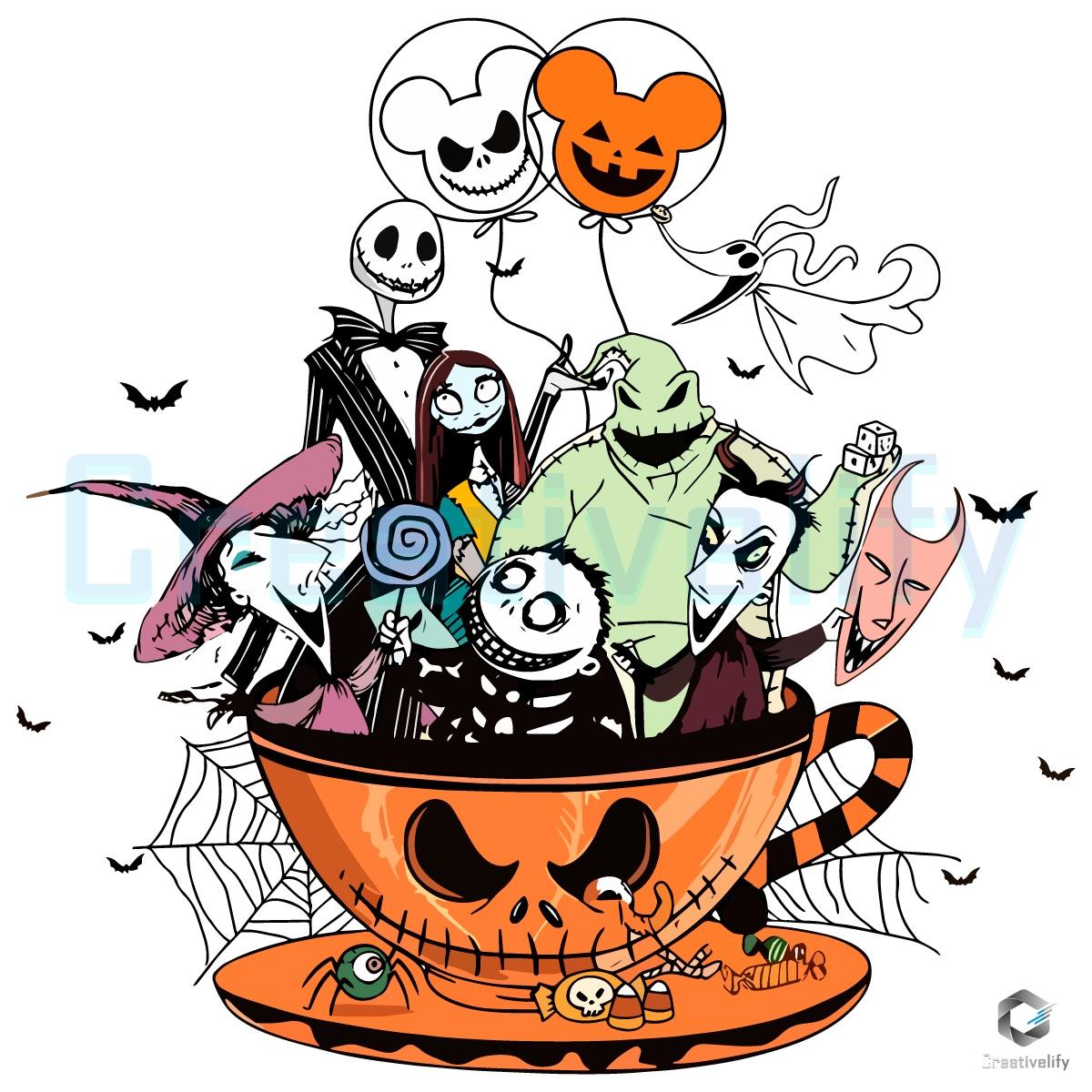 Disney Nightmare Before Christmas Jack Skellington Pumpkin Cup Halloween PNG Disney Nightmare Before Christmas Jack Skellington Pumpkin Cup Halloween PNG