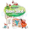 Disney Robin Hood Vintage Cartoon Characters PNG